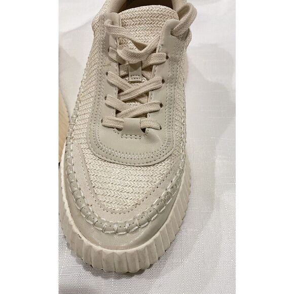 Dolce Vita Denae Sneakers Women’s  Size 8.5M Ivory Vanilla  Woven Shoes - Picture 6 of 8